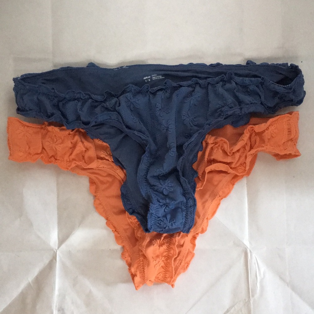 Aerie Eyelet Cheeky Bikini Bottom (Bundle of 2)
